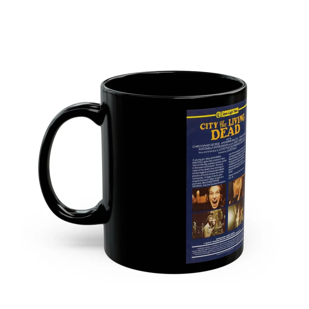 CITY OF THE LIVING DEAD (VHS COVER) - Black Coffee Mug-Go Mug Yourself