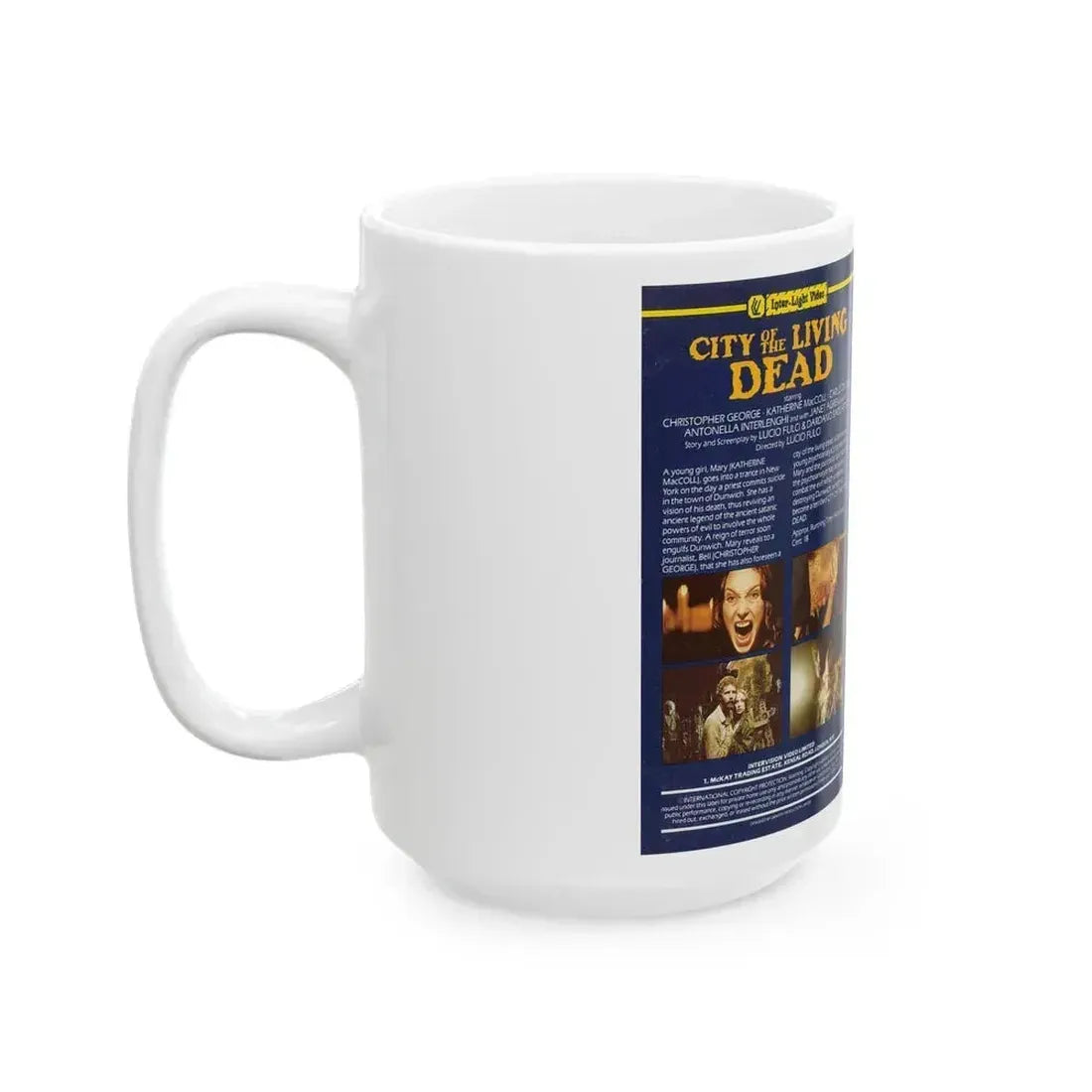 CITY OF THE LIVING DEAD (VHS COVER) - White Coffee Mug - Go Mug Yourself