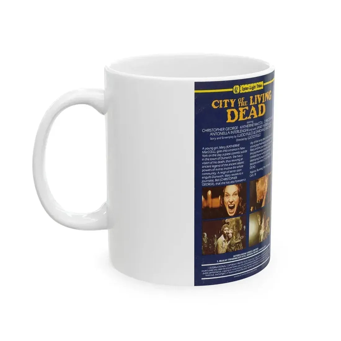 CITY OF THE LIVING DEAD (VHS COVER) - White Coffee Mug - Go Mug Yourself