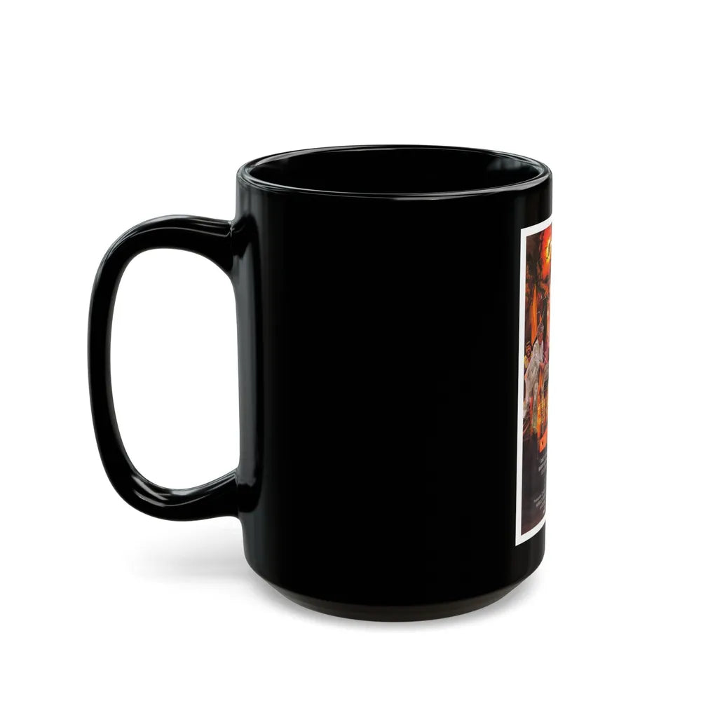 CITY ON FIRE 1979 Movie Poster - Black Coffee Mug-Go Mug Yourself