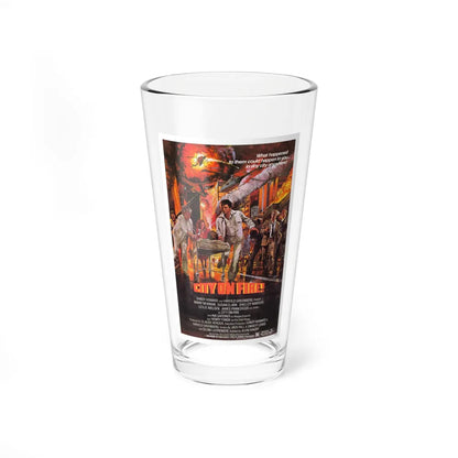 CITY ON FIRE 1979 Movie Poster - Pint Glass 16oz-16oz-Go Mug Yourself