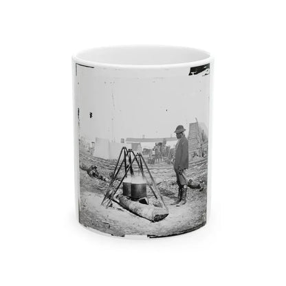 City Point, Va. African American Army Cook At Work (U.S. Civil War) White Coffee Mug 11oz - Go Mug Yourself