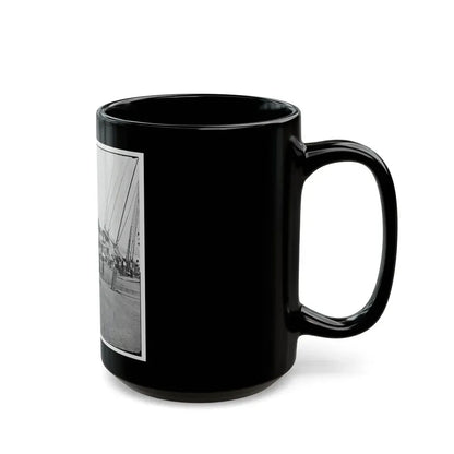 City Point, Va. African Americans Unloading Vessels At Landing (U.S. Civil War) Black Coffee Mug - Go Mug Yourself