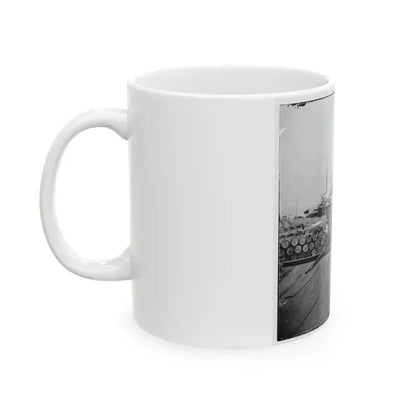 City Point, Va. African Americans Unloading Vessels At Landing (U.S. Civil War) White Coffee Mug - Go Mug Yourself