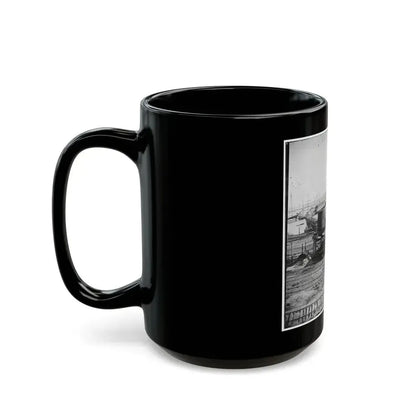 City Point, Va. Another Locomotive At The Same Point (U.S. Civil War) Black Coffee Mug - Go Mug Yourself