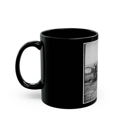 City Point, Va. Another Locomotive At The Same Point (U.S. Civil War) Black Coffee Mug - Go Mug Yourself