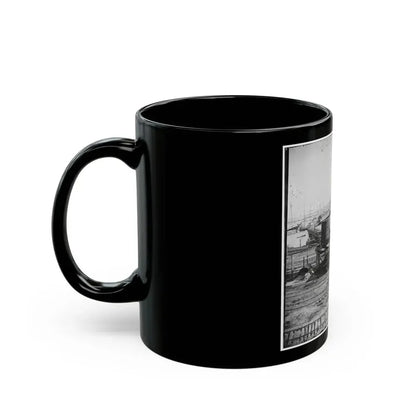 City Point, Va. Another Locomotive At The Same Point (U.S. Civil War) Black Coffee Mug - Go Mug Yourself