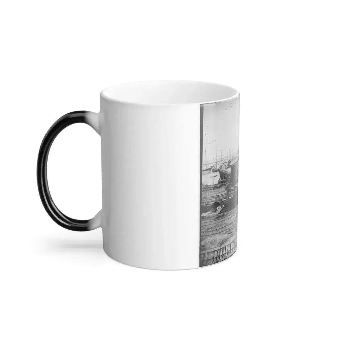 City Point, Va. Another Locomotive at the Same Point (U.S. Civil War) Color Changing Coffee Mug 11oz - Go Mug Yourself