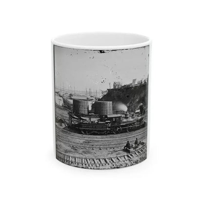 City Point, Va. Another Locomotive At The Same Point (U.S. Civil War) White Coffee Mug 11oz - Go Mug Yourself