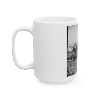 City Point, Va. Another Locomotive At The Same Point (U.S. Civil War) White Coffee Mug - Go Mug Yourself