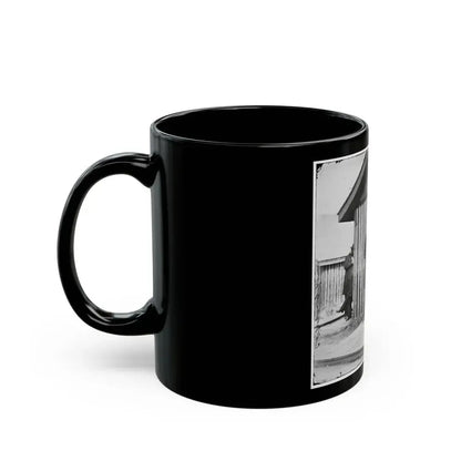 City Point, Va. Brig. Gen. John A. Rawlins, Chief Of Staff, With Wife And Child At Door Of Their Quarters (U.S. Civil War) Black Coffee Mug - Go Mug Yourself