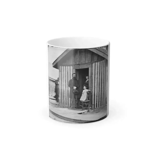 City Point, Va. Brig. Gen. John A. Rawlins, Chief of Staff, With Wife and Child at Door of Their Quarters (U.S. Civil War) Color Changing Coffee Mug 11oz Default Title 11oz - Go Mug Yourself