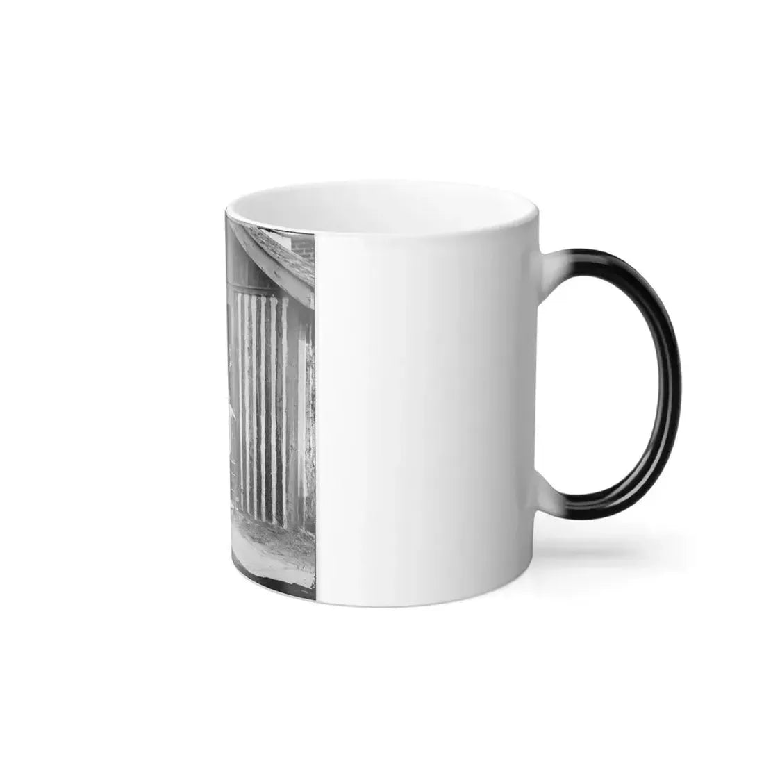 City Point, Va. Brig. Gen. John A. Rawlins, Chief of Staff, With Wife and Child at Door of Their Quarters (U.S. Civil War) Color Changing Coffee Mug 11oz - Go Mug Yourself