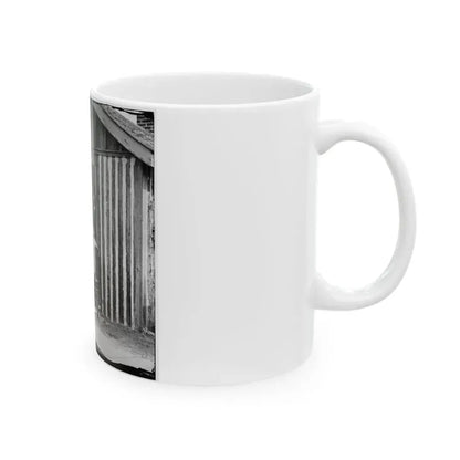 City Point, Va. Brig. Gen. John A. Rawlins, Chief Of Staff, With Wife And Child At Door Of Their Quarters (U.S. Civil War) White Coffee Mug - Go Mug Yourself