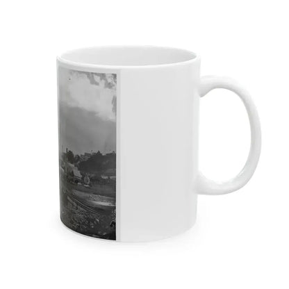 City Point, Va. Federal Supplies Deposited On The Landing (U.S. Civil War) White Coffee Mug - Go Mug Yourself