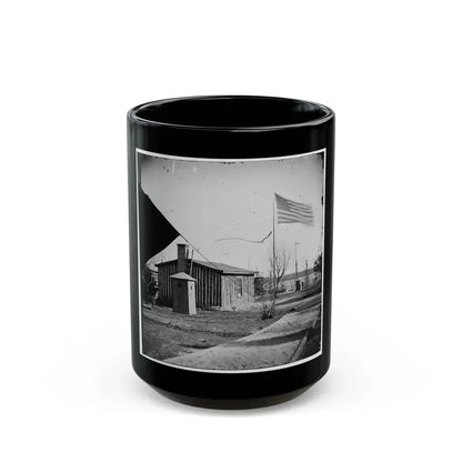 City Point, Va. Rear View Of Gen. Ulysses S. Grant's Headquarters (U.S. Civil War) Black Coffee Mug 15oz - Go Mug Yourself