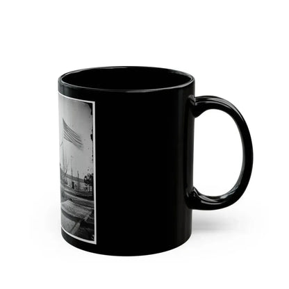 City Point, Va. Rear View Of Gen. Ulysses S. Grant's Headquarters (U.S. Civil War) Black Coffee Mug - Go Mug Yourself