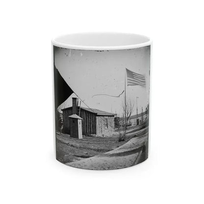 City Point, Va. Rear View Of Gen. Ulysses S. Grant's Headquarters (U.S. Civil War) White Coffee Mug 11oz - Go Mug Yourself
