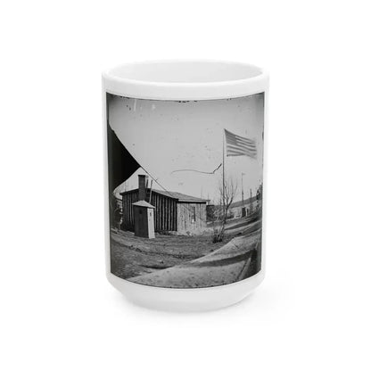 City Point, Va. Rear View Of Gen. Ulysses S. Grant's Headquarters (U.S. Civil War) White Coffee Mug 15oz - Go Mug Yourself