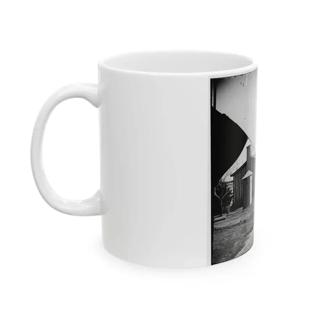 City Point, Va. Rear View Of Gen. Ulysses S. Grant's Headquarters (U.S. Civil War) White Coffee Mug - Go Mug Yourself