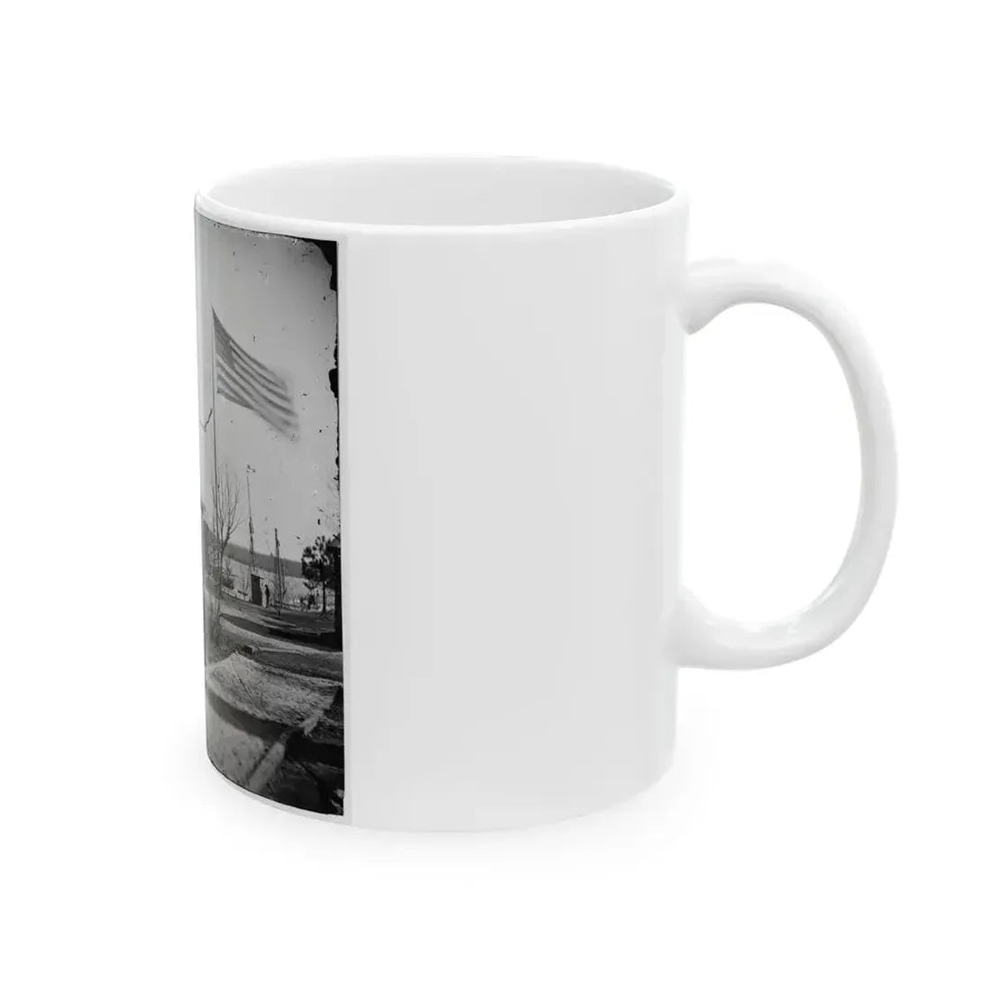 City Point, Va. Rear View Of Gen. Ulysses S. Grant's Headquarters (U.S. Civil War) White Coffee Mug - Go Mug Yourself
