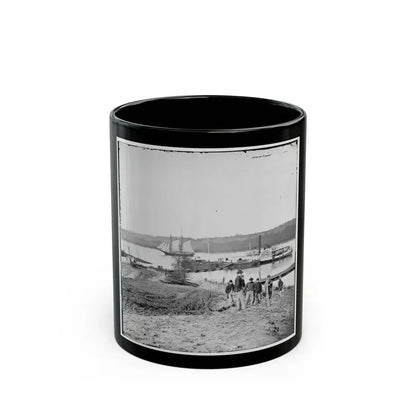 City Point, Va., Vicinity. Medical Supply Boat Planter At General Hospital Wharf On The Appomattox (U.S. Civil War) Black Coffee Mug 11oz - Go Mug Yourself
