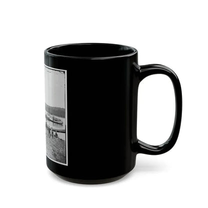 City Point, Va., Vicinity. Medical Supply Boat Planter At General Hospital Wharf On The Appomattox (U.S. Civil War) Black Coffee Mug - Go Mug Yourself