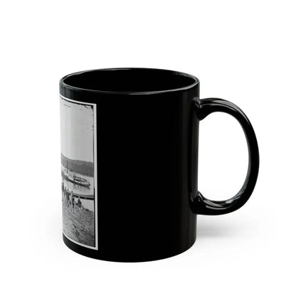 City Point, Va., Vicinity. Medical Supply Boat Planter At General Hospital Wharf On The Appomattox (U.S. Civil War) Black Coffee Mug - Go Mug Yourself