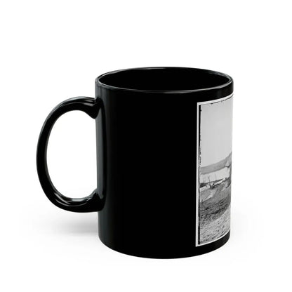 City Point, Va., Vicinity. Medical Supply Boat Planter At General Hospital Wharf On The Appomattox (U.S. Civil War) Black Coffee Mug - Go Mug Yourself