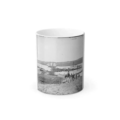 City Point, Va., Vicinity. Medical Supply Boat Planter at General Hospital Wharf on the Appomattox (U.S. Civil War) Color Changing Coffee Mug 11oz Default Title 11oz - Go Mug Yourself