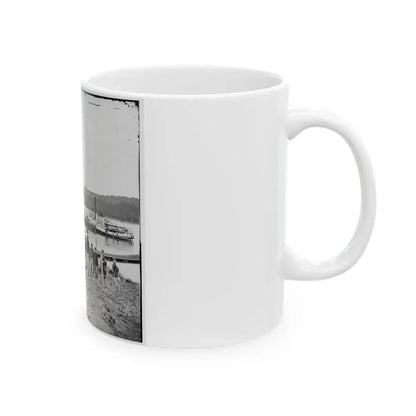 City Point, Va., Vicinity. Medical Supply Boat Planter At General Hospital Wharf On The Appomattox (U.S. Civil War) White Coffee Mug - Go Mug Yourself