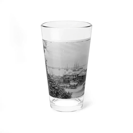 City Point, Va. View Of Waterfront With Federal Supply Boats (U.S. Civil War) Pint Glass 16oz 16oz - Go Mug Yourself