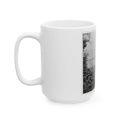 City Point, Va. View Of Waterfront With Federal Supply Boats (U.S. Civil War) White Coffee Mug - Go Mug Yourself