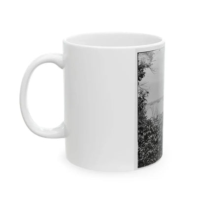 City Point, Va. View Of Waterfront With Federal Supply Boats (U.S. Civil War) White Coffee Mug - Go Mug Yourself