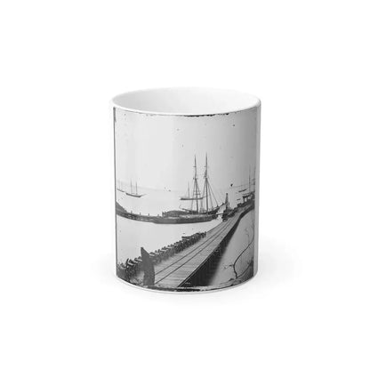 City Point, Va. Wharf, Federal Artillery, and Anchored Schooners (U.S. Civil War) Color Changing Coffee Mug 11oz Default Title 11oz - Go Mug Yourself