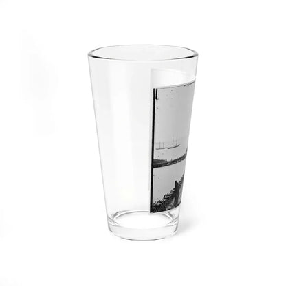 City Point, Va. Wharf, Federal Artillery, And Anchored Schooners (U.S. Civil War) Pint Glass 16oz - Go Mug Yourself