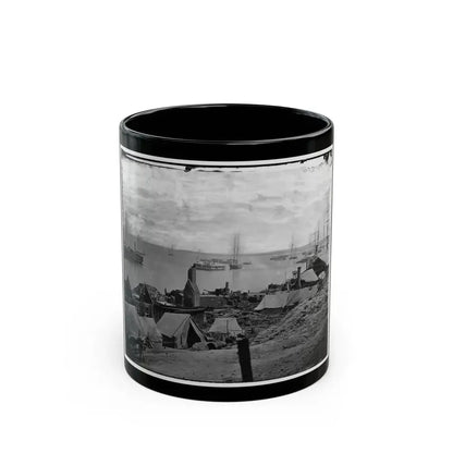 City Point, Va. Wharves After The Explosion Of Ordnance Barges On August 4, 1864 (U.S. Civil War) Black Coffee Mug 11oz - Go Mug Yourself