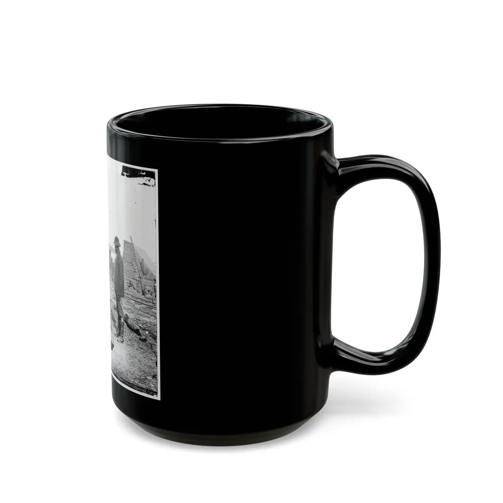 City Point, Va. African American Army Cook At Work (U.S. Civil War) Black Coffee Mug-Go Mug Yourself