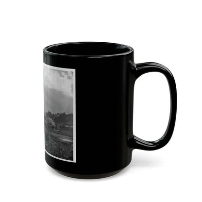 City Point, Va. Federal Supplies Deposited On The Landing (U.S. Civil War) Black Coffee Mug-Go Mug Yourself