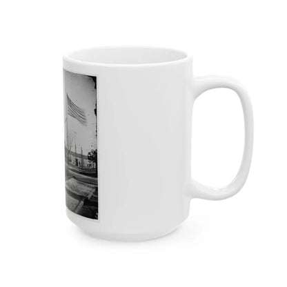 City Point, Va. Rear View Of Gen. Ulysses S. Grant's Headquarters (U.S. Civil War) White Coffee Mug-Go Mug Yourself