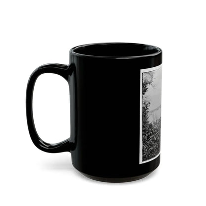 City Point, Va. View Of Waterfront With Federal Supply Boats (U.S. Civil War) Black Coffee Mug-Go Mug Yourself