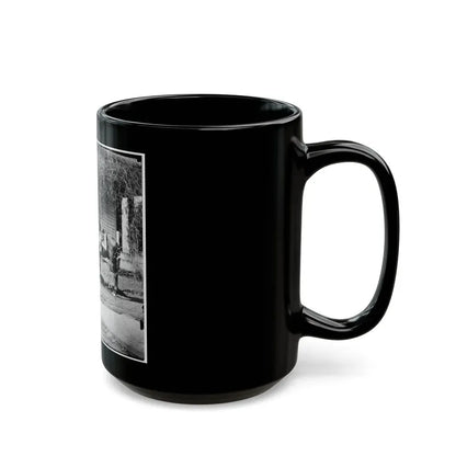 City Point, Virginia. Gen. Rufus Ingalls' Horse And Dog (U.S. Civil War) Black Coffee Mug - Go Mug Yourself