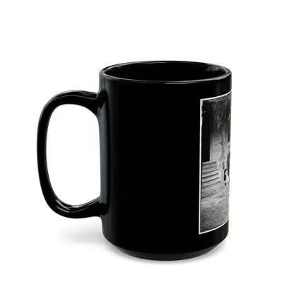 City Point, Virginia. Gen. Rufus Ingalls' Horse And Dog (U.S. Civil War) Black Coffee Mug - Go Mug Yourself