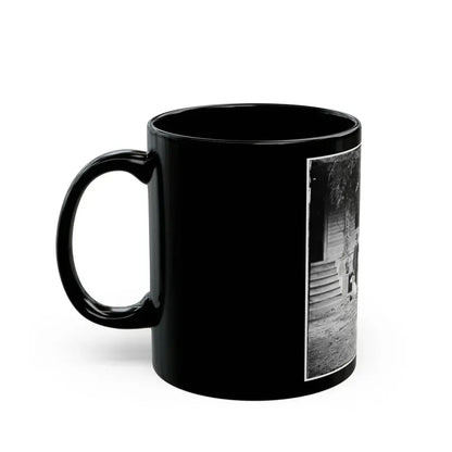 City Point, Virginia. Gen. Rufus Ingalls' Horse And Dog (U.S. Civil War) Black Coffee Mug - Go Mug Yourself