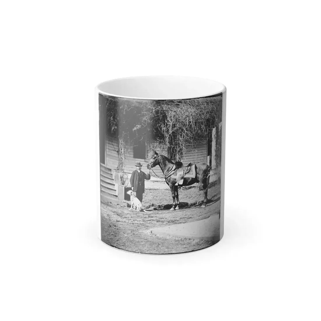City Point, Virginia. Gen. Rufus Ingalls' Horse and Dog (U.S. Civil War) Color Changing Coffee Mug 11oz Default Title 11oz - Go Mug Yourself