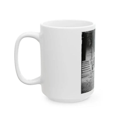 City Point, Virginia. Gen. Rufus Ingalls' Horse And Dog (U.S. Civil War) White Coffee Mug - Go Mug Yourself