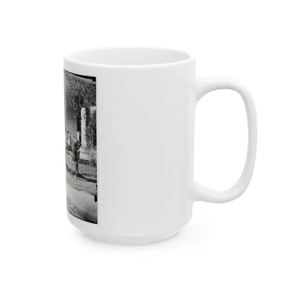 City Point, Virginia. Gen. Rufus Ingalls' Horse And Dog (U.S. Civil War) White Coffee Mug - Go Mug Yourself
