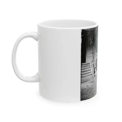 City Point, Virginia. Gen. Rufus Ingalls' Horse And Dog (U.S. Civil War) White Coffee Mug - Go Mug Yourself