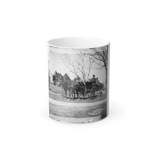 City Point, Virginia. Gen. Rufus Ingalls in Buggy With Colored Boy (U.S. Civil War) Color Changing Coffee Mug 11oz Default Title 11oz - Go Mug Yourself