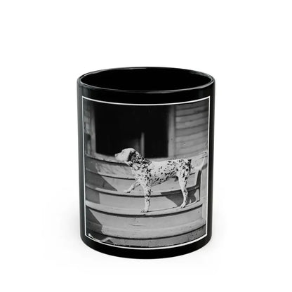 City Point, Virginia. General Rufus Ingall's Coach Dog (U.S. Civil War) Black Coffee Mug 11oz - Go Mug Yourself